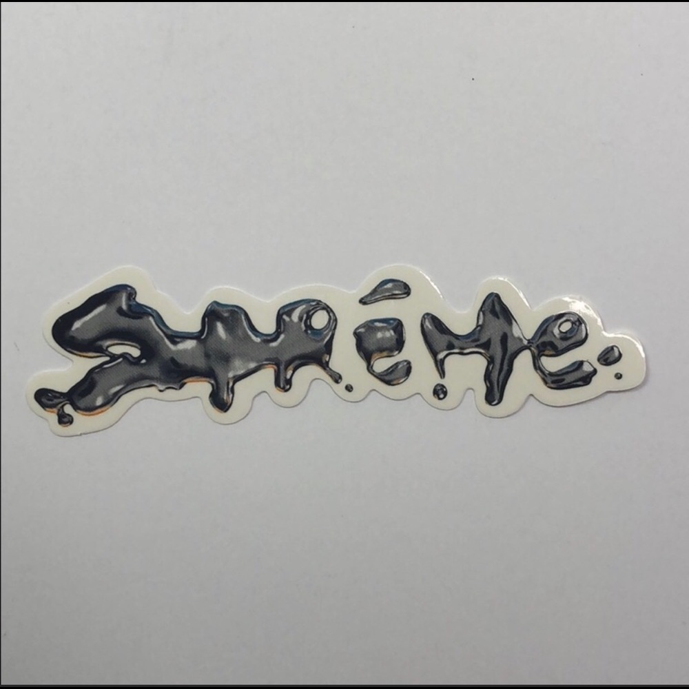 Supreme liquid sticker